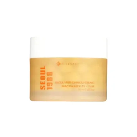 K-SECRET SEOUL 1988 CAPSULE CREAM NIACINAMIDE 5%+ YUJA - 50ml | كي سيكريت كريم كبسولات بالنياسيناميد 5% - 50 مل