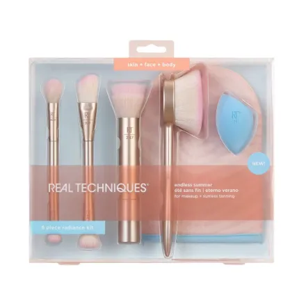 Real Techniques Endless Summer Brush 6pcs | ريل تكنيك مجموعة فراشي مكياج - 6 قطع