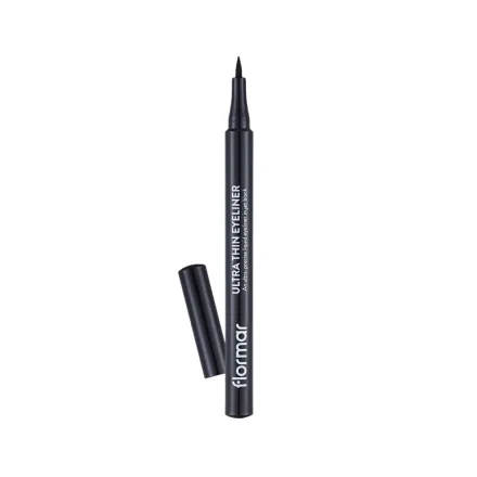 Flormar Ultra Thin Eyeliner Black - 1.0ml | فلورمار آيلاينر فائق الرقة - 1.0مل
