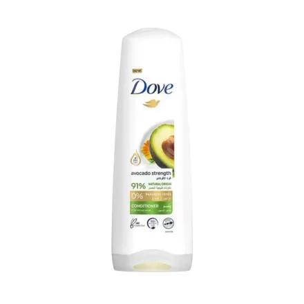 Dove Avocado Strenghth Conditioner 91% Natural Origin - 350ml | دوف بلسم أفوكادو لتقوية الشعر الضعيف - 350 مل