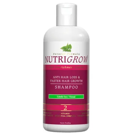 NUTRIGROW Shampoo Dry & Normal - 300ML | نايتروجرو شامبو لعلاج التساقط والفراغات وضعف النمو للشعر الجاف والعادي -300 مل