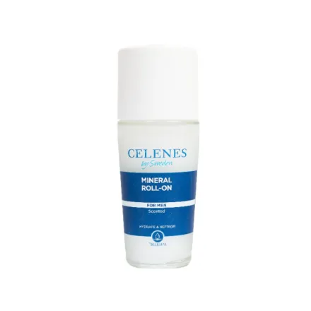 Celenes by Sweden Mineral Roll-On For Men - 75ml | سيلينس مزيل تعرق رول اون معدني للرجال - 75 مل