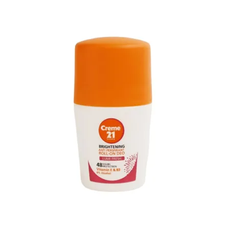 Creme21 Germany Brightening Anti Perspirant Roll -On De Lumi Fresh 48H - 50ml | كريم 21 مضاد تعرق مفتح للابط - 50 مل