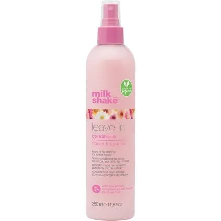 Milk Shake Flower Power Leave-in Conditioner Flower Fragrance - 350ml | ميلك شيك بلسم ليف ان برائحة الورد - 350 مل
