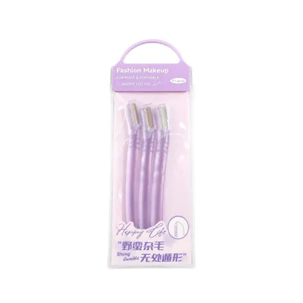 LMLTOP Fashion Makeup Comfort & Portable Happy Lolita Purple | إل إم إل توب هابي لوليتا شفرات إزالة شعر الوجه والحواجب
