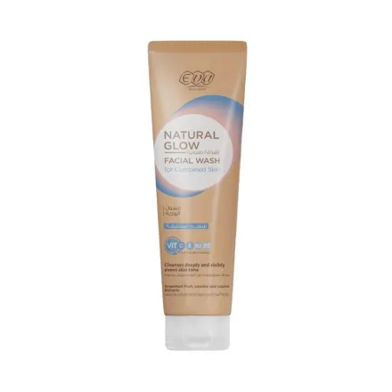 Eva Skin Care Natural Glow Facial Wash for Combined Skin - 100ml | إيفا سكين كير ناتشورال جلو غسول الوجه للبشرة المختلطة - 100 مل