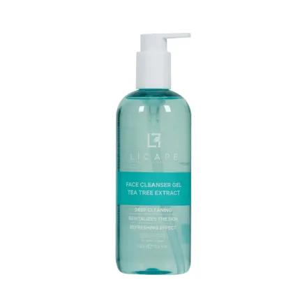 Licape Facial Cleansing Gel Tea Tree Extract - 400ml | ليكابي جل غسول وجه بخلاصة شجرة الشاي - 400مل