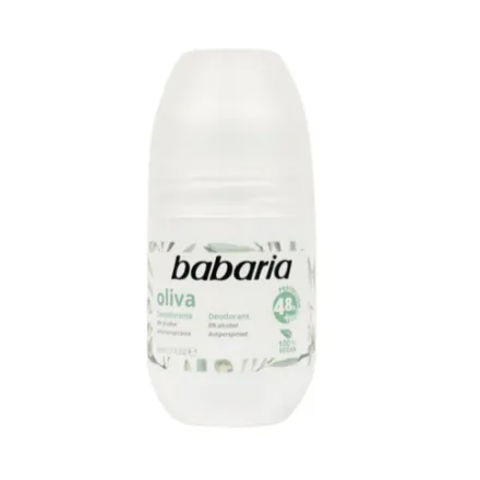 BABARIA Olive Roll-On Deodorant - 50ml | باباريا مزيل تعرق رول اون بزيت الزيتون - 50 مل