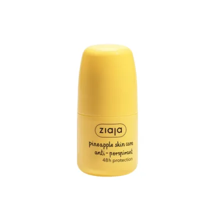 ziaja Pineapple Skin Care Antitranspirant 48H Protection - 60ml | جايا مضاد تعرق بالأناناس لحماية تدوم 48 ساعة - 60 مل