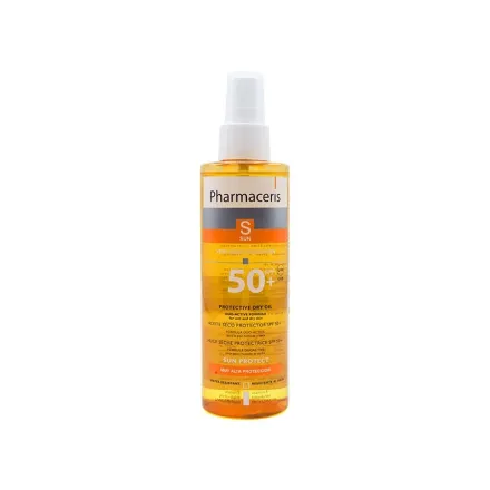 Pharmaceris S sun protect Dry protective Body Oil spf50- 200ml | فارماسيرز زيت للجسم مع عامل حماية من الشمس - 200 مل