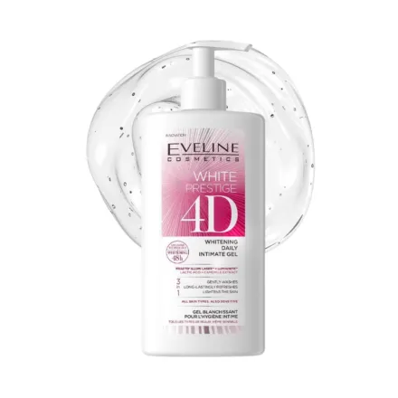 EVELINE White Prestige 4D Whitening Daily Intimate Gel - 250ml | ايفلين غسول جل مبيض ومفتح للمناطق الحساسة - 250
