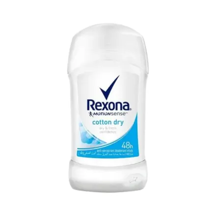 Rexona MotionSense Cotton Dry Antiperspirant Stick 48H – 40g | ريكسونا مزيل تعرق ستيك 48 ساعة - 40 غ