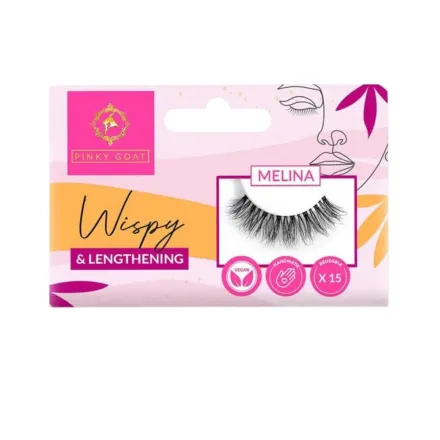 Pinky Goat Lashes Melina Wispy& Lengthning | بينكي جوت رموش اصطناعية ميلينا ويسبي