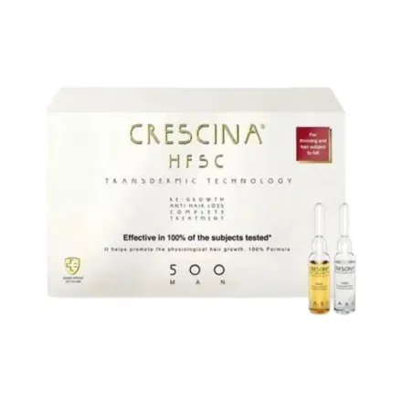 CRESCINA RE-Growth Anti-Hair Loss Complete Treatment 500 man - 10+10x3.5ml | كريشنا امبولات متكاملة ضد تساقط الشعر عند الرجال - 10+10 x 3.5 مل