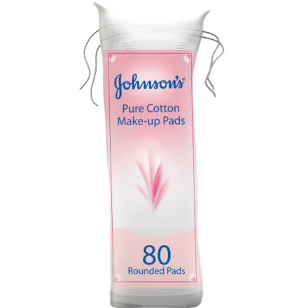 Johnson's Makeup Cotton Pads - 80pads | جونسون قطن ازالة مكياج - 80 قطعة