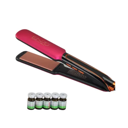 ENZO Mineral Ionic Care For Lower Uv Damage with 5 Keratin Serum | إنزو مكواة شعر
