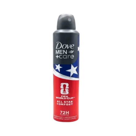 Dove Men Care Deodorant Aerosol Fifa All Star Comfort - 250ml | دوف للرجال + كير مزيل عرق بخاخ - 250مل