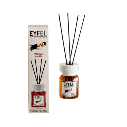 EYFEL Vanilya Reed Diffuser - 120ml | ايفل معطر أعواد بالفانيليا – 120 مل