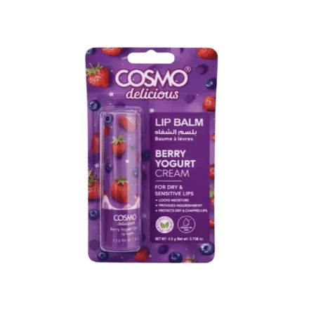 Cosmo Berry Yogurt Cream Lip Balm - 4.5g | كوزمو مرطب الشفاه بنكهة التوت - 4.5غ