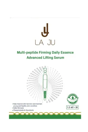 LA JU Multi- Peptide Firming Daily Essence Advanced Lifting Serum - 1.5 ml*30 | لا جو سيروم مرطب للوجه بالببتيدات - 1.5*30 مل