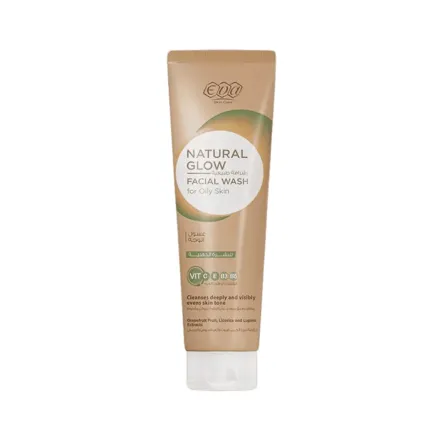 Eva Natural Glow Facial Wash For Oily Skin - 100ml | إيفا غسول وجه للبشرة الدهنية - 100مل