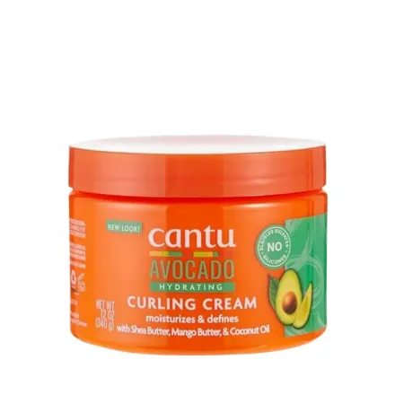 Cantu Avocado Hydrating Curling Cream - 340g | كانتو كريم تجعيد الشعر المرطب بالأفوكادو - 340 غرام
