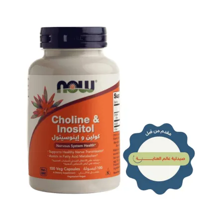 now Choline & Inositol - 100 Capsules | ناو كولين وإنوزيتول – 100 كبسولة