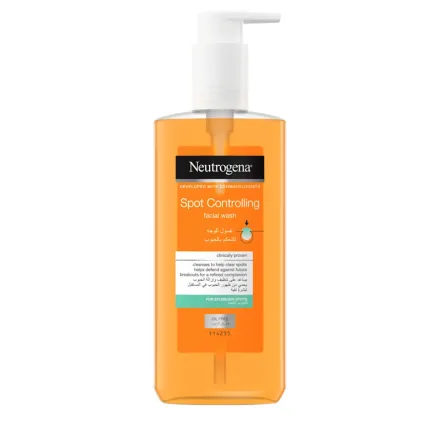 Neutrogena Spot Controlling Daily Face Wash - 200ml | نيتروجينا غسول يومي للتحكم بحب الشباب - 200 مل