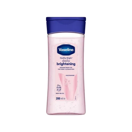 Vaseline Healthy Bright Daily Brightening Body Oil - 200ml | فازلين زيت مرطب للجسم هيلثي برايت - 200مل
