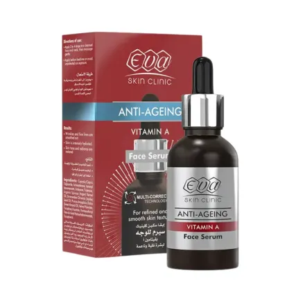 Eva Skin Anti Ageing Clinic Vitamin A Facial Serum - 30ml | ايفا سيروم فيتامين لمحاربة التجاعيد - 30 مل