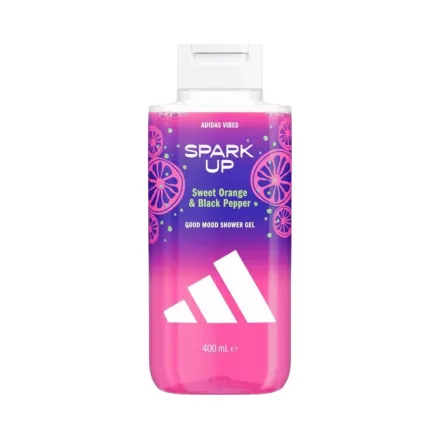 Adidas Vibes Spark Up Good Mood Shower Gel - 400ml | أديداس جيل استحمام برائحة البرتقال و الفلفل الأسود - 400مل