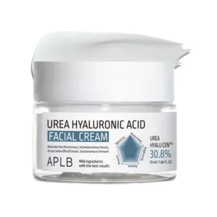 APLB Urea Hyaluronic Acid Facial Cream - 55ml | اي بي ال بي كريم الوجه بحمض الهيالورونيك واليوريا - 55 مل