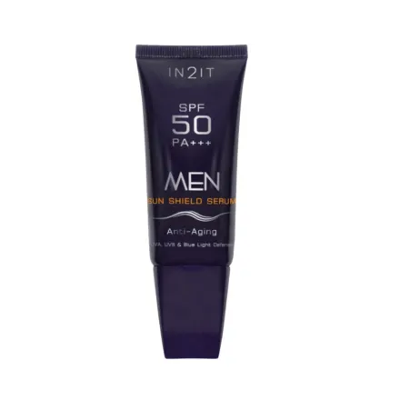 IN2IT Men Sun Shield Serum SPF50 PA+++ MSKM - 10g | ان تو ات سيروم شيلد شمس للرجال SPF 50 - 10غ