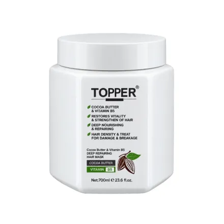 TOPPER PROFESSIONAL Cocoa Butter & Vitamin B5 Hair Mask - 700ml | توبر ماسك للشعر بزبدة الكاكاو و فيتامين ب5 - 700مل
