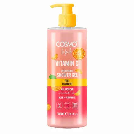 COSMO Vitamin C Refreshing Shower Gel - 1000ml |كوزمو شاور جل كوزمو المنعش بفيتامين سي – 1000 مل