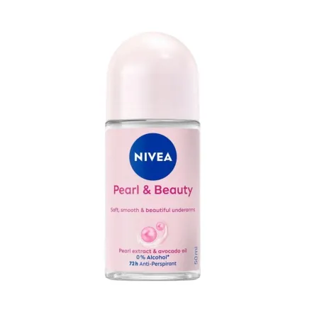 NIVEA PEARL & BEAUTY ANTI TRANSPIRANT ROLL ON - 50ml | نيفيا مزيل تعرق رول بيرل آند بيوتي – 50 مل