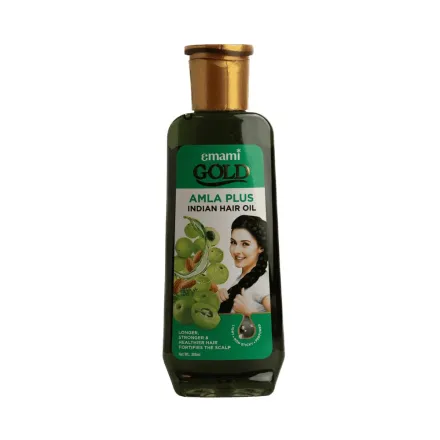 Emami Gold Amla Plus Indian Hair Oil - 200ml | ايمامي 7 اويلز ان ون زيت الشعر أملا - 200 مل