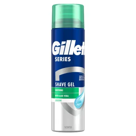 Gillette Series Soothing Shave Gel with Aloe Vera - 200ml | جيليت جل حلاقة بالالوفيرا - 200 مل