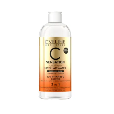 Eveline C Sensation Pure Vitality 3 In 1 Micellar Water - 400ml | ايفلين 3 في 1 ماء ميسيلار - 400 مل