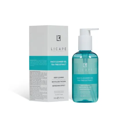 Licape Face Cleanser Gel Tea Tree Extract - 200ml | ليكابي جل منظف وجه مستخرج شجرة الشاي - 200مل