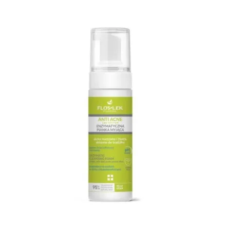 FLOSLEK PHARMA ANTI ACNE 24H System Enzymatic cleansing foam - 150ml | فلوسليك فارما رغوة تنظيف لمكافحة حب الشباب 24 ساعة - 150 مل