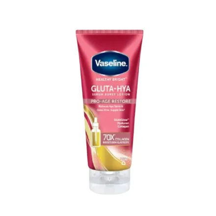 Vaseline GLUTA HYA Proage Restore 70x Collagen - 200ml | فازلين لوشن سيروم خفيف للجسم – 200 مل