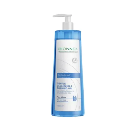 BIONNEX Cleansing & foaming gel Face & Body - 400ml | بايونيكس غسول جل للوجه و الجسم - 400 مل