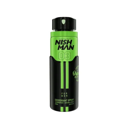 Nish Man 03 Deodorant Spray For Men - 200ml | نيشمان بخاخ مزيل عرق للرجال - 200مل