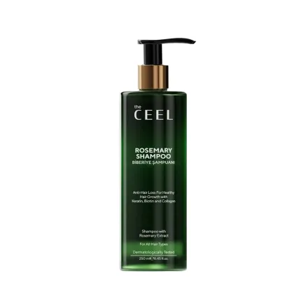 the CEEL Rosemary Shampoo For All Hair Types - 250ml | ذا سيل شامبو اكليل الجبل لكل انواع الشعر - 250 مل