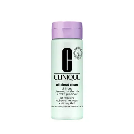 Clinique All About Clean All-in-One Cleansing Micellar Milk Makeup Remover - 200ml | كلنيك حليب ميسيلار مزيل مكياج - 200 مل