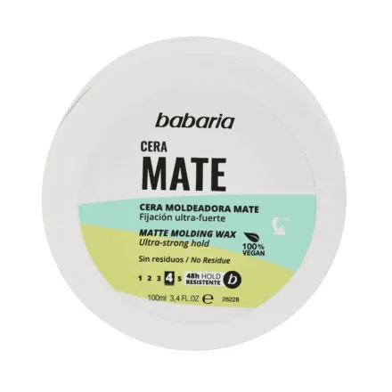 BABARIA Mate Molding Wax Ultra-stroing Hold - 100ml | باباريا واكس تصفيف الشعر - 100 مل