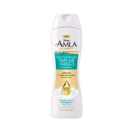 Dabur AMLA Anti Breakage Fish Oil Omega-3 Shampoo - 400 ml | دابر أملا شامبو بزيت السمك و اوميغا 3 ضد التقصف - 400 مل