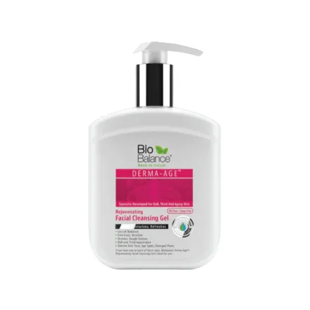 Bio Balance Derma-Age Facial Cleansing Gel - 250ml | بايو بالانس غسول للبشرة ومجدد للخلايا خالي من العطور والسلفات - 250 مل