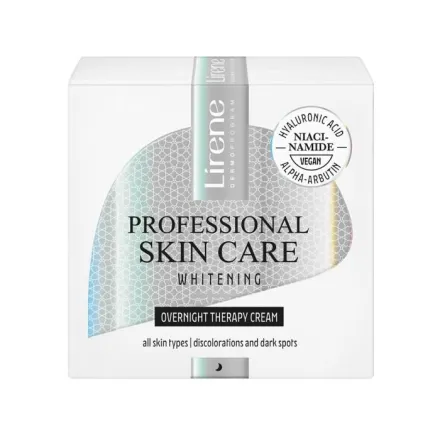 Lirene Professional Skin Care Whitening Overnight Therapy Cream - 50ml | ليرين كريم مرطب ليلي لعلاج التصبغات - 50 مل